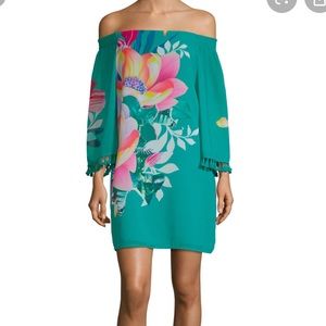Trina Turk off shoulder dress